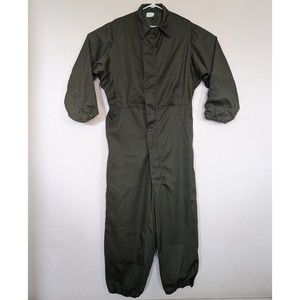 US Military Green Cold Weather Mechanics Coveralls Men's Medium Work Wear USGI